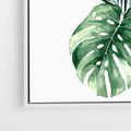 Obraz w ramie 50x50 - Przyjemność Złotej Natury - złote, liście - rama biała