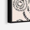 Obraz w ramie 50x50 - Abstrakcyjne Wnętrza - minimalistyczne kształty, odbicia - rama czarna