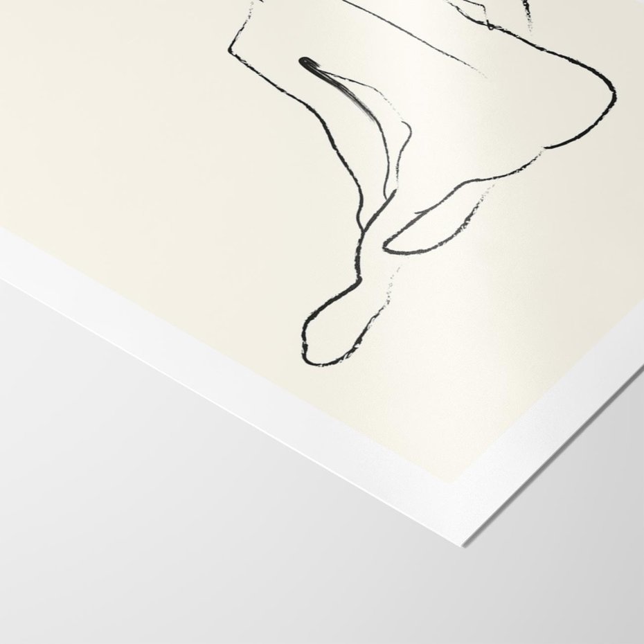 Plakat bez ramy 30x40 - Akt w Minimalizmie - kobieta akt, minimalizm