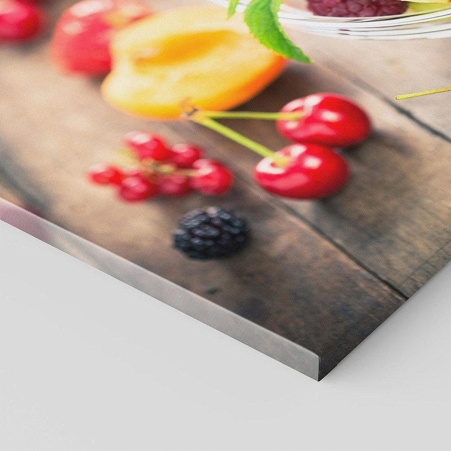 Obraz na płótnie 120x80 - Kulinarne rozkosze - miska, owoce