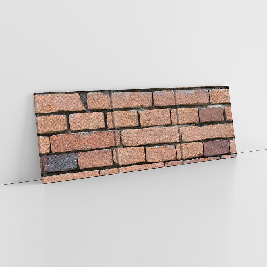 Obraz na płótnie 150x50 - Mur cegieł: industrialny urok - cegły, mur