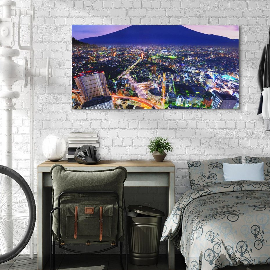 Obraz na płótnie 100x50 - Siła i spokój - wulkaniczne piękno Japonii - wulkan, japonia