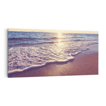 Obraz na płótnie 140x70 - Plaża: błogie chwile nad morzem - plaża, morze