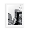 Plakat w ramie 50x70 - Fotografia Wieżowców - architektura, budynki - rama biała