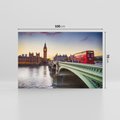 Obraz na płótnie 100x70 - London Calling: Autobus i Big Ben - Londyn, autobus