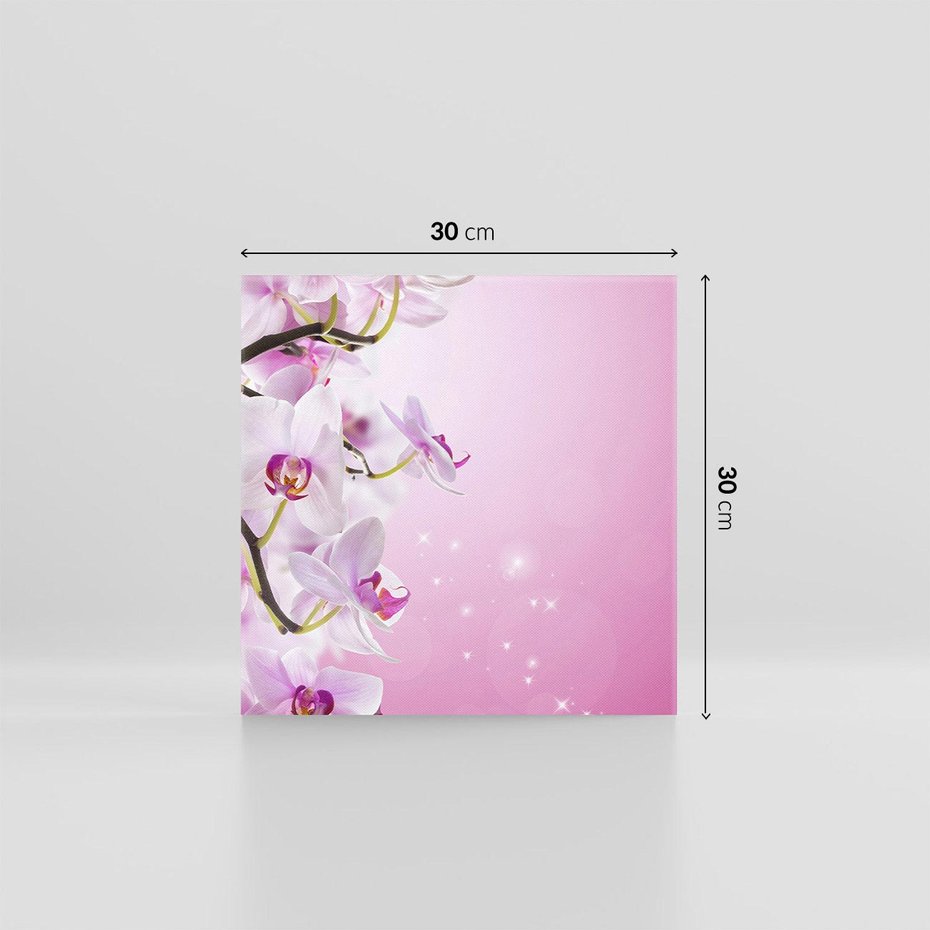 Obraz na płótnie 30x30 - Relaksujące Piękno - kwiaty, orchidea