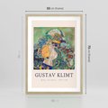 Plakat w ramie 50x70 - Sztuka z Reprodukcją G. Klimta - Gustav Klimt, reprodukcja - rama drewno