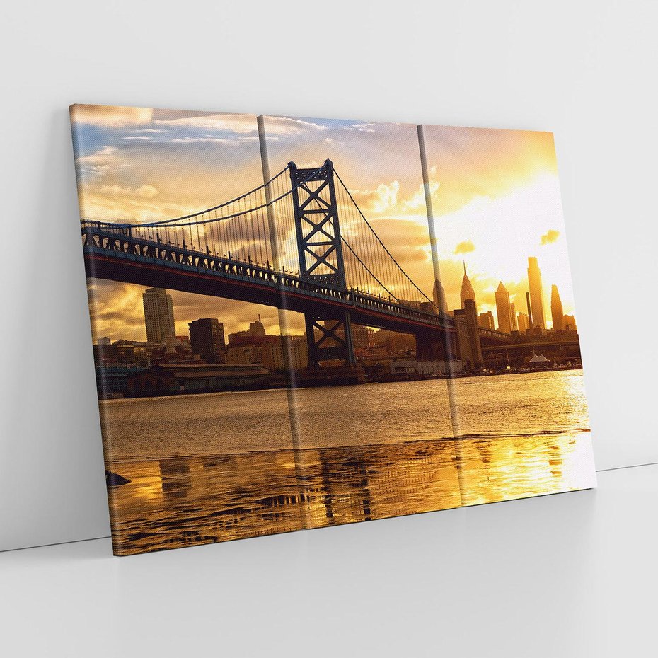 Obraz na płótnie 120x80 - Most w mieście - most, miasto