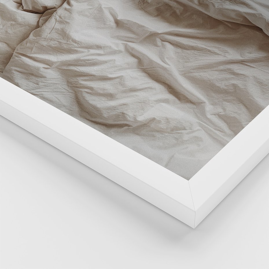 Zestaw obrazy w ramie 50x70 galeria - Dom, home, cytat, napis, typografia - rama biała