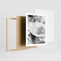 Plakat w ramie 40x50 - Makaroniki w Szarości - czarno biała fotografia, plakat - rama drewno