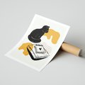 Plakat bez ramy 30x40 - Nowoczesny Kot - grafika, kot