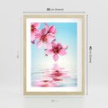 Plakat w ramie 30x40 - Magia kwitnącej wiśni - kwitnąca, wiśnia - rama drewno