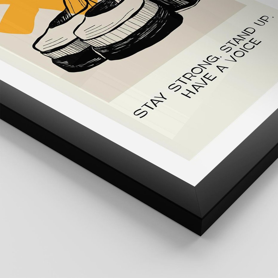 Plakat w ramie 30x40 - Kobiece Obcasy - plakat, minimalizm - rama czarna