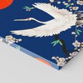 Obraz na płótnie 100x50 - Japońskie Żurawie Indygo - sztuka japońska, japonia