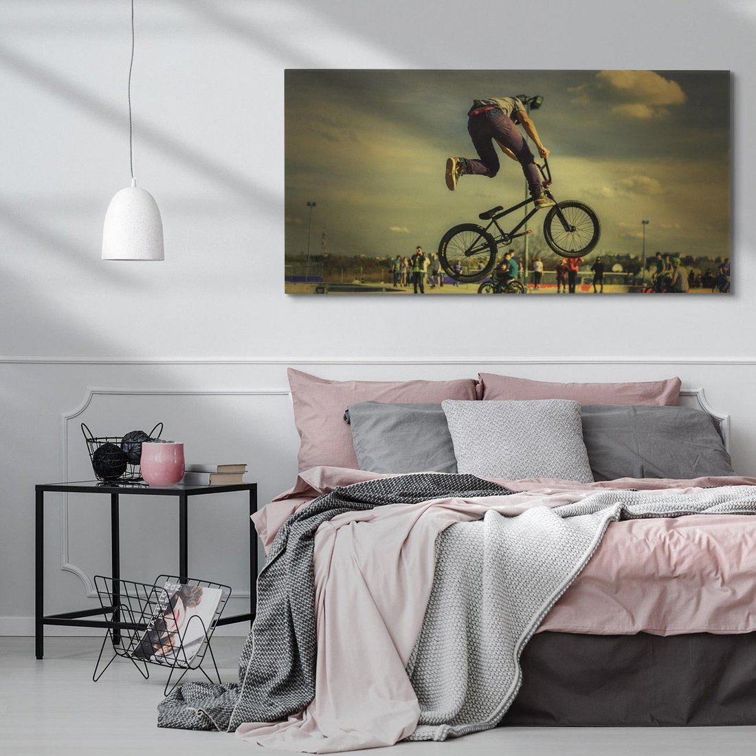 Obraz na płótnie 100x50 - "BMX - Sportowa Adrenalina - BMX, rower