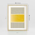 Plakat w ramie 30x40 - Geometryczna Harmonia - geometria, nowoczesny plakat - rama drewno