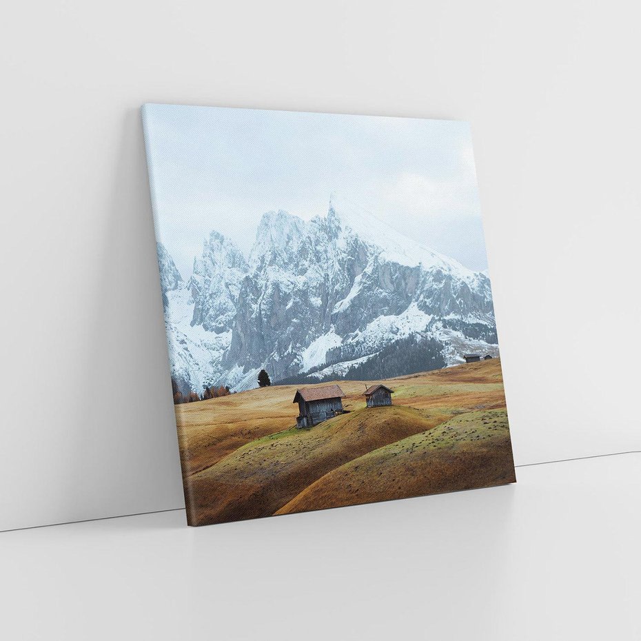 Obraz na płótnie 40x40 - Odkryj Ich Urok - góry, skandynawia