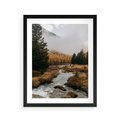 Plakat w ramie 40x50 - W Górskiej Dolinie - artystyczna fotografia, las - rama czarna
