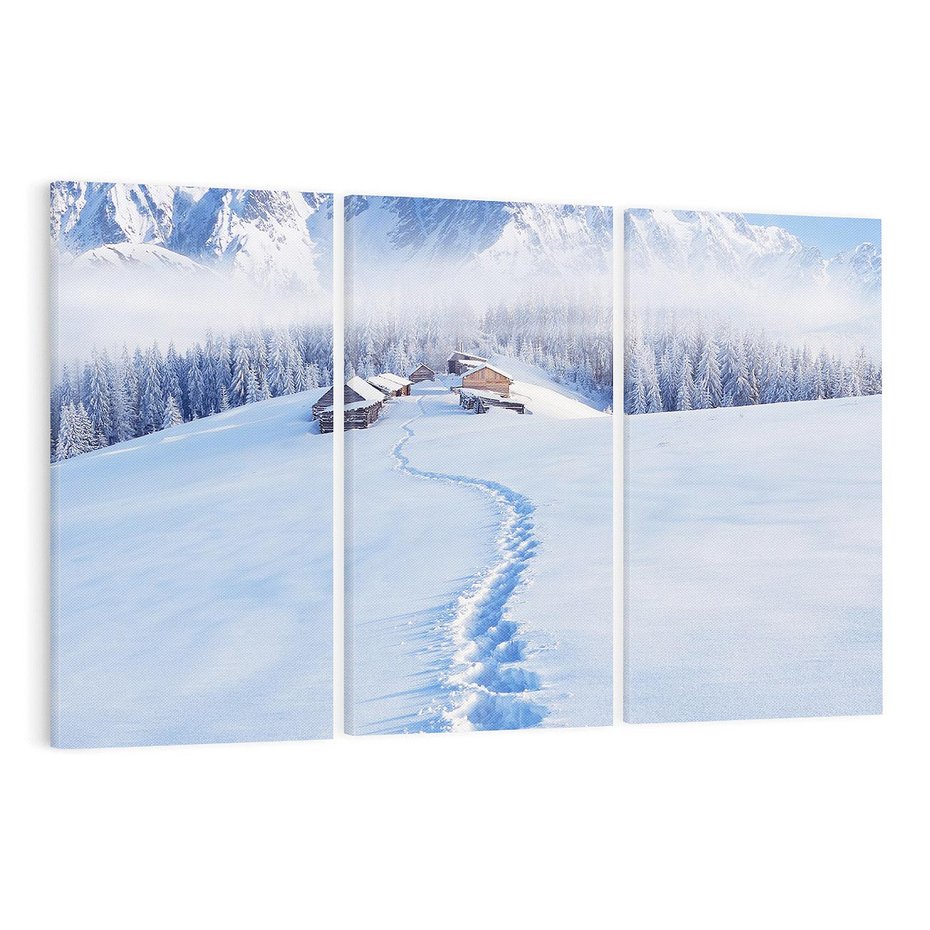 Obraz na płótnie 120x80 - Magia zimowych gór - zima, góry