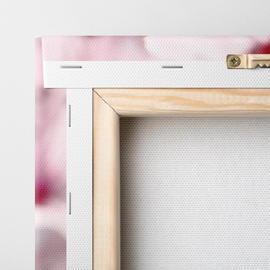 Obraz na płótnie 50x50 - Kwitnąca Wiśnia - kwiaty, kwitnąca