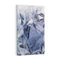 Obraz na płótnie 80x120 - Melodia mgieł i marzeń - abstrakcja w kolorze granatu, przypominająca górę lodową