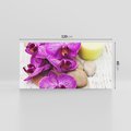 Obraz na płótnie 120x60 - Relaksujące spa w otoczeniu orchidei - spa, świece