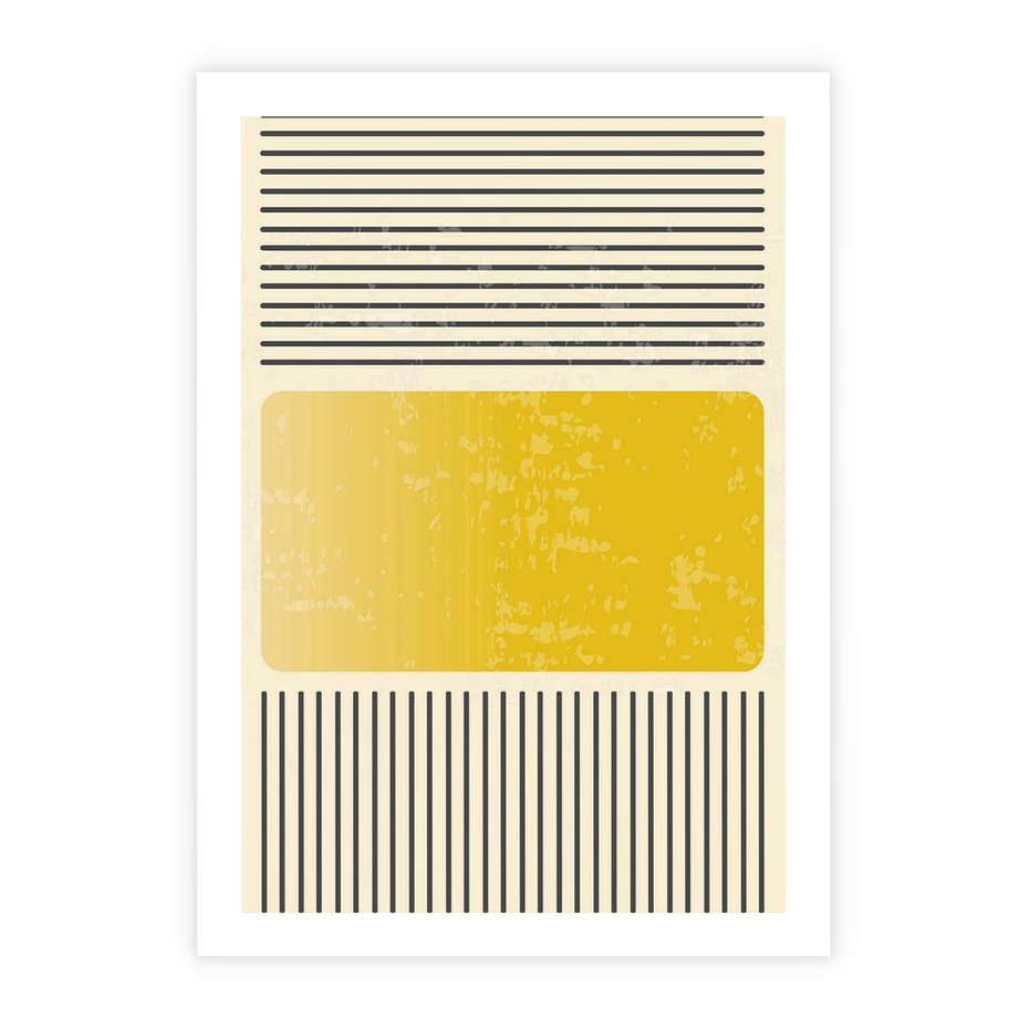 Plakat bez ramy 21x30 - Geometryczna Harmonia - geometria, nowoczesny plakat