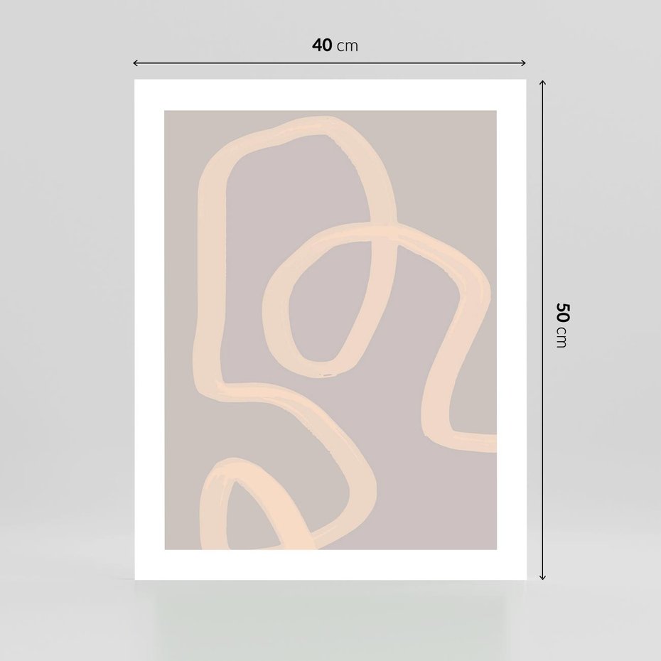 Plakat bez ramy 40x50 - Nowoczesne Odbicia - minimalistyczny obraz, nowoczesny