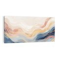Obraz na płótnie 100x50 - Ukojenie Współczesności - abstrakcyjne fale, gładkie linie