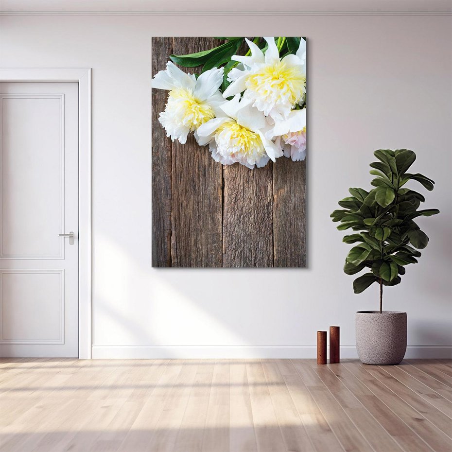 Obraz na płótnie 80x120 - Relaksująca Harmonia - kwiaty, spa