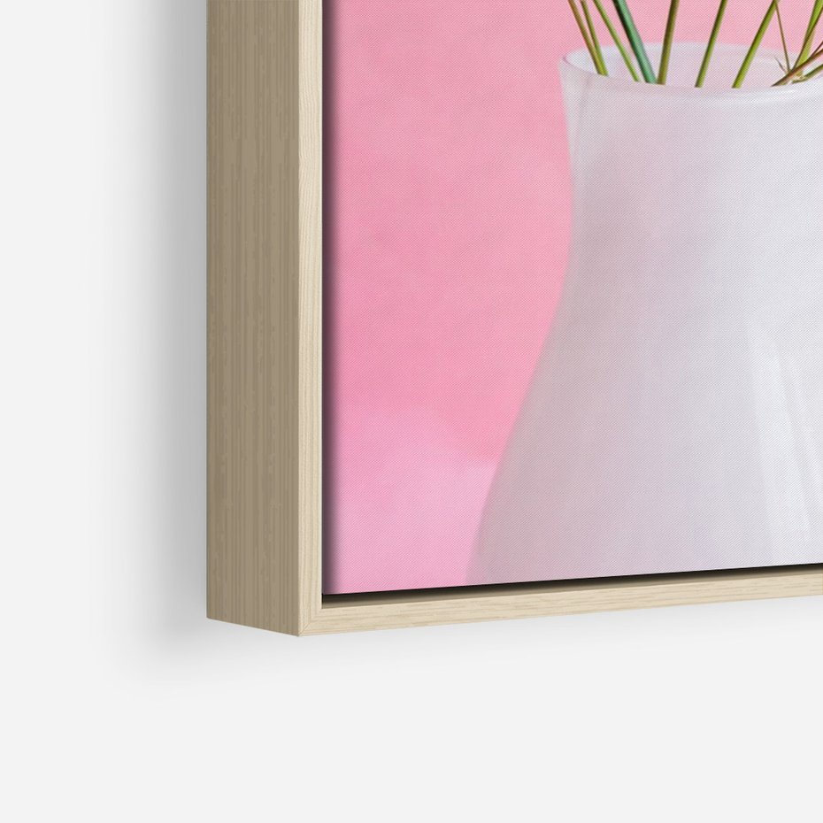 Obraz w ramie 80x120 - Przyjemność Złotej Natury - złote, liście - rama drewno