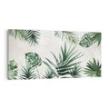 Obraz na płótnie 100x50 - Tropikalne Akwarele - tropikalne liście, akwarela