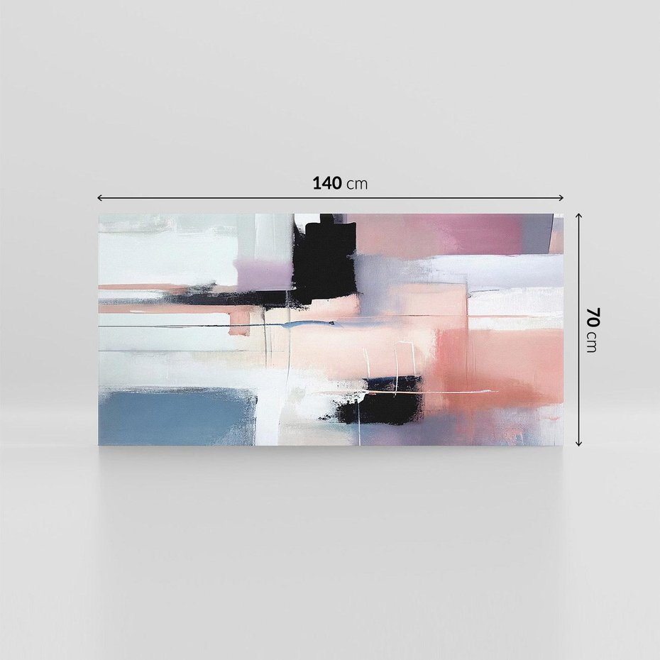 Obraz na płótnie 140x70 - Zamglone Kierunki - abstrakcja, obraz olejny