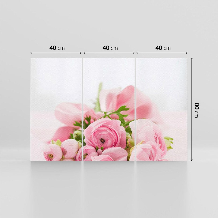 Obraz na płótnie 120x80 - Bukiet Róż - róże, bukiet