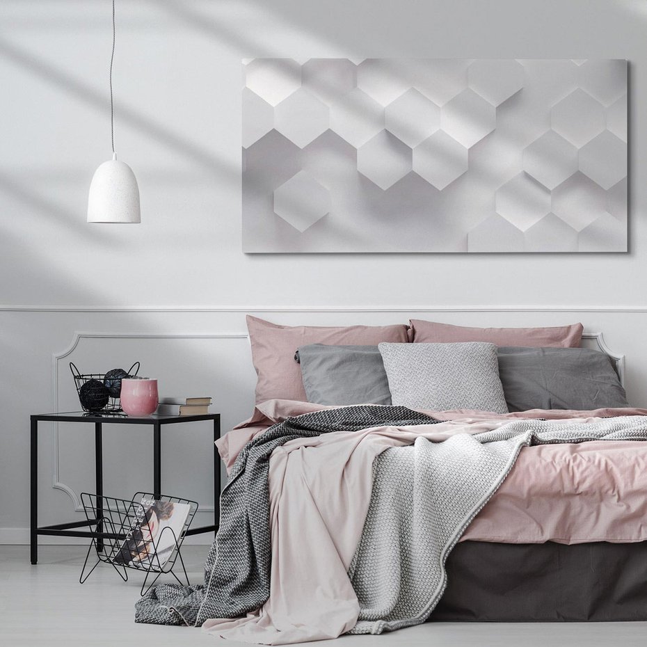 Obraz na płótnie 140x70 - Kreatywna Forma - geometryczny, 3D