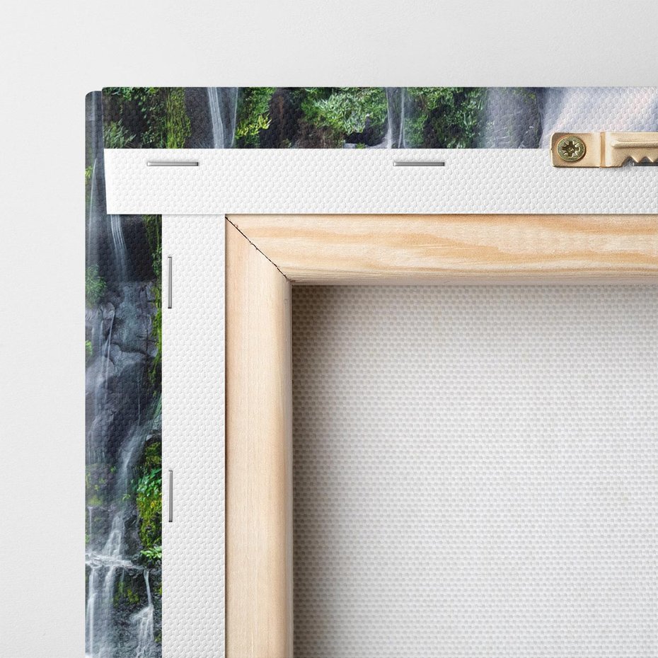 Obraz na płótnie 50x50 - Tropikalny Wodospad - wodospad, tropikalny