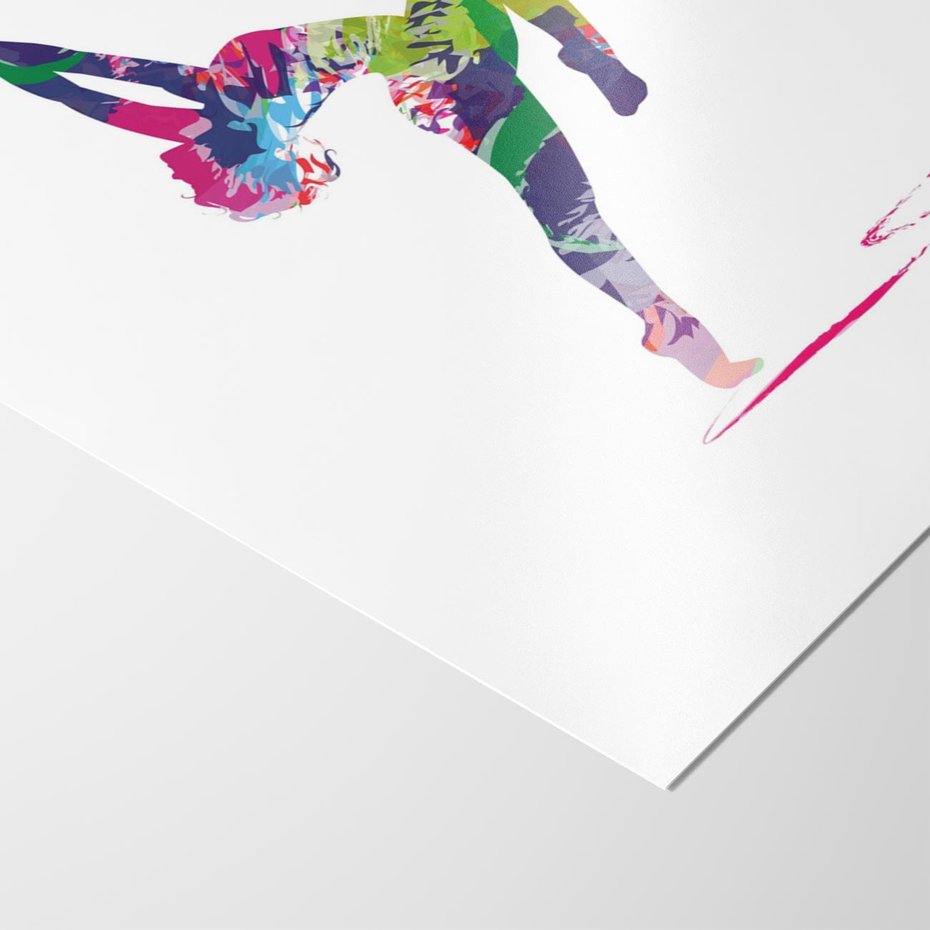 Plakat bez ramy 40x50 - Taniec w akwareli - taniec, akwarela