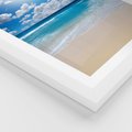 Plakat w ramie 50x70 - Wakacyjna plaża - plaża, wakacje - rama biała