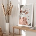 Plakat bez ramy 30x40 - Urok Pudrowego Różu - zdjęcie, moda