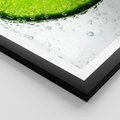 Plakat w ramie 30x40 - Świeżość i kwasowość limonki - limnka, owoce - rama czarna