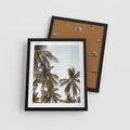 Plakat w ramie 40x50 - Palmy - tęsknota za Hawajami - palmy, Hawaje - rama czarna