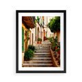 Plakat w ramie 40x50 - Uroczysta perspektywa uliczki - uliczka, perspektywa - rama czarna