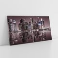 Obraz na płótnie 120x60 - Miejskie światła ożywiające nocne niebos - Singapur, miasto