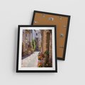 Plakat w ramie 40x50 - Malownicze Zakątki Miasta - uliczka, perspektywa - rama czarna