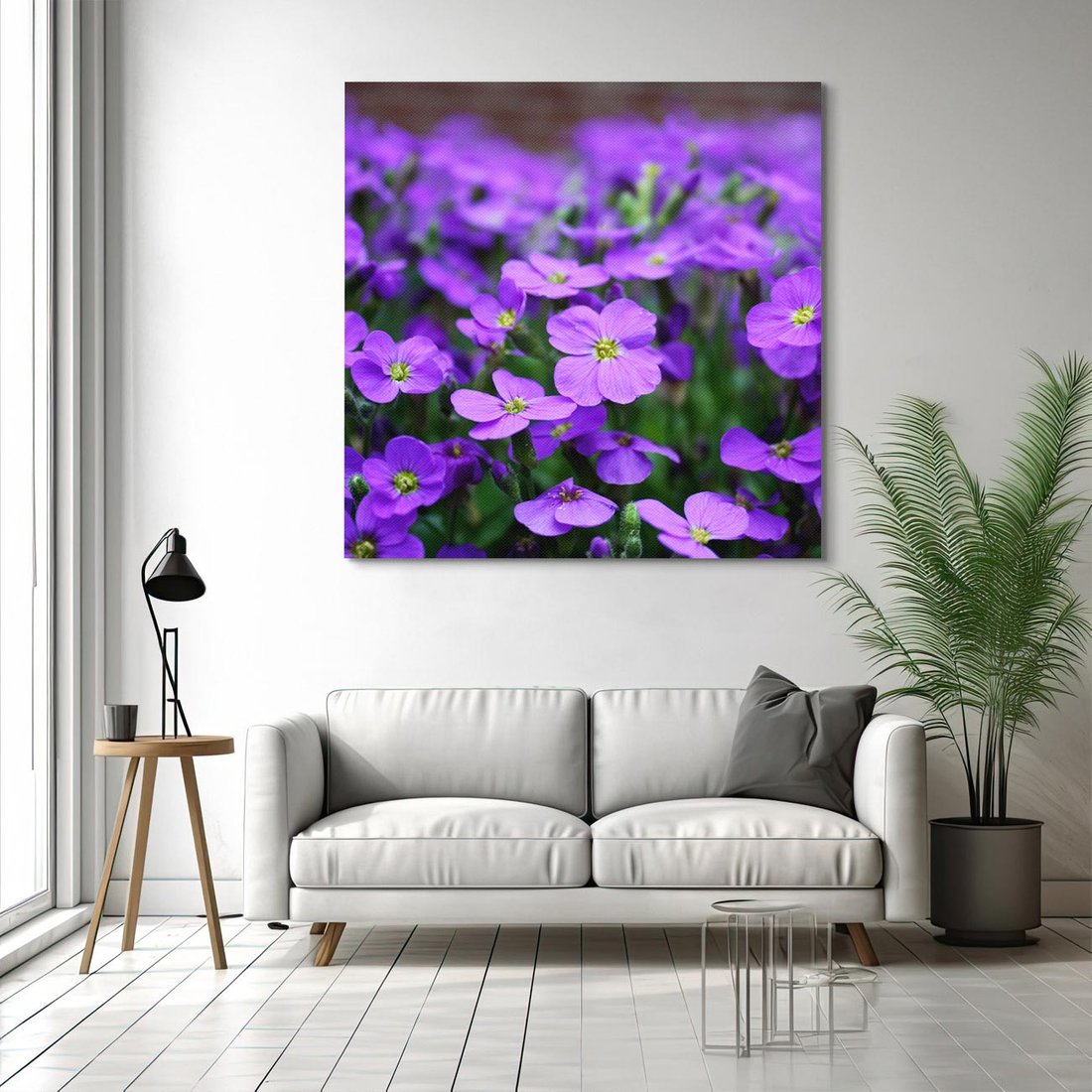 Obraz na płótnie 70x70 - Kwiatowe uniesienia magia natury - kwiat, kwiaty