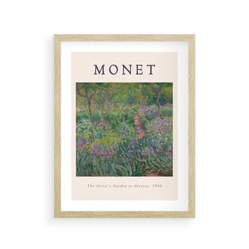 Plakat w ramie 40x50 - Reprodukcja Moneta - Monet, reprodukcja - rama drewno