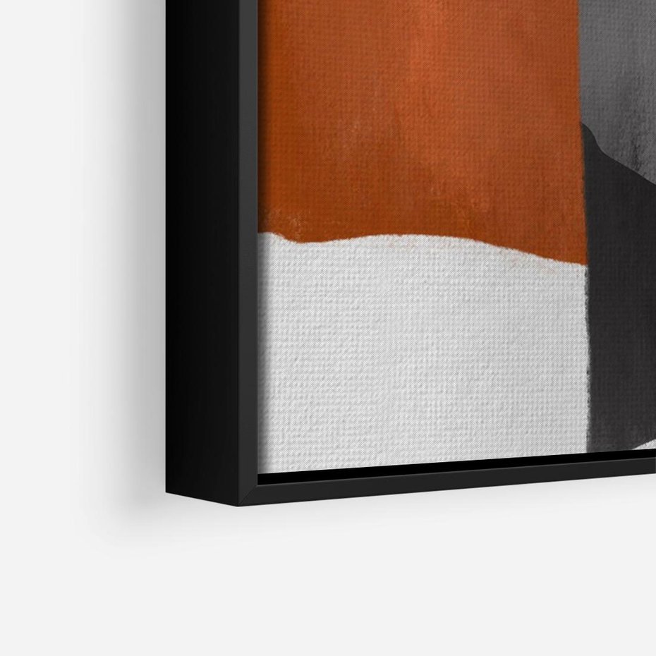 Obraz w ramie 70x50 - Nowoczesna geometria - nowoczesny, geometryczny - rama czarna