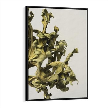 Obraz w ramie 50x70 - Odejście pory deszczowej - suche, trawy - rama czarna