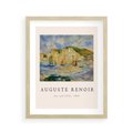 Plakat w ramie 40x50 - Plakat z Reprodukcją A. Renoira - Auguste Renoir, Morze i klify - rama drewno