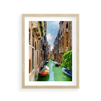 Plakat w ramie 40x50 - Wenecja: romantyczne miasto wodnych dróg - Wenecja, Włochy - rama drewno